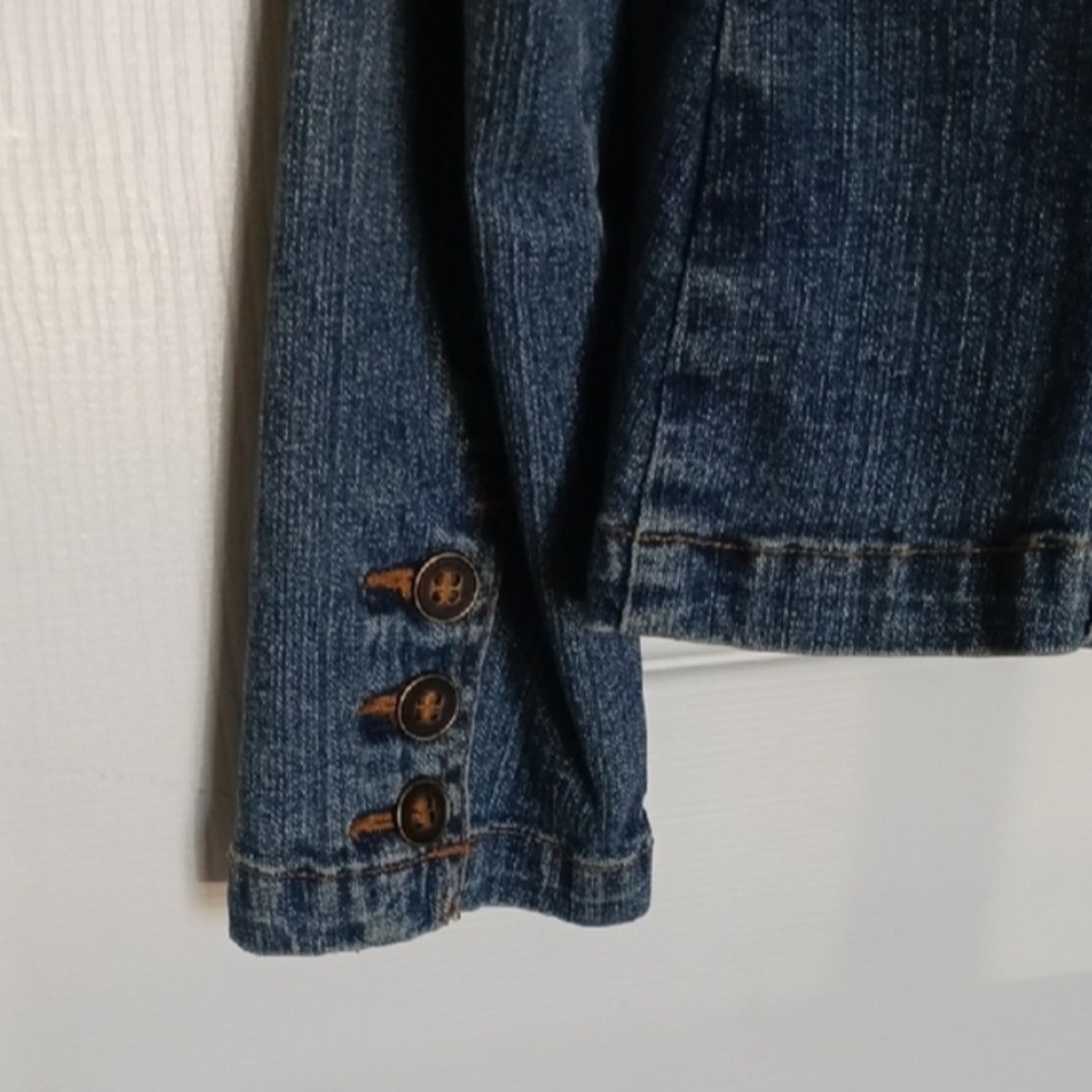 St. John's Bay Stretch Jean Jacket Size Medium - Picture 8 of 11